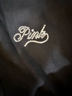 New vs pink hoodie with rhinestones