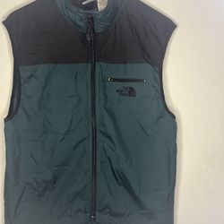 The North Face Men’s Small Lightweight Vest Green/Black Full Zip