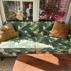 Vintage Sofa 71" in Banana Leaf Print