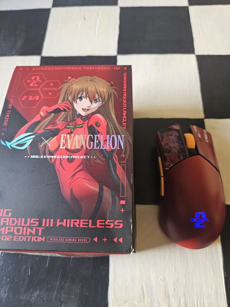 Evangelion Mouse ROG Gladius 3 Wireless Aimpoint EVA-02 Edition 