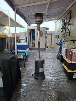 Fire Sense 46,000 BTU Gray Stainless Steel Commercial Patio Heater