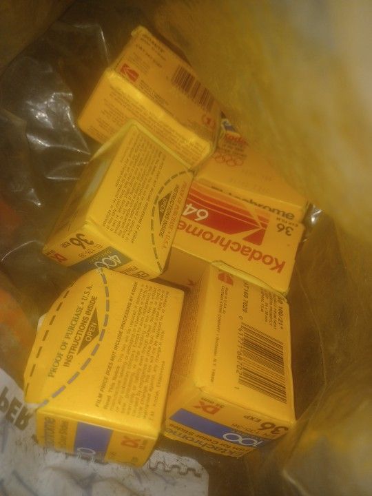 Bag of kodak photo film