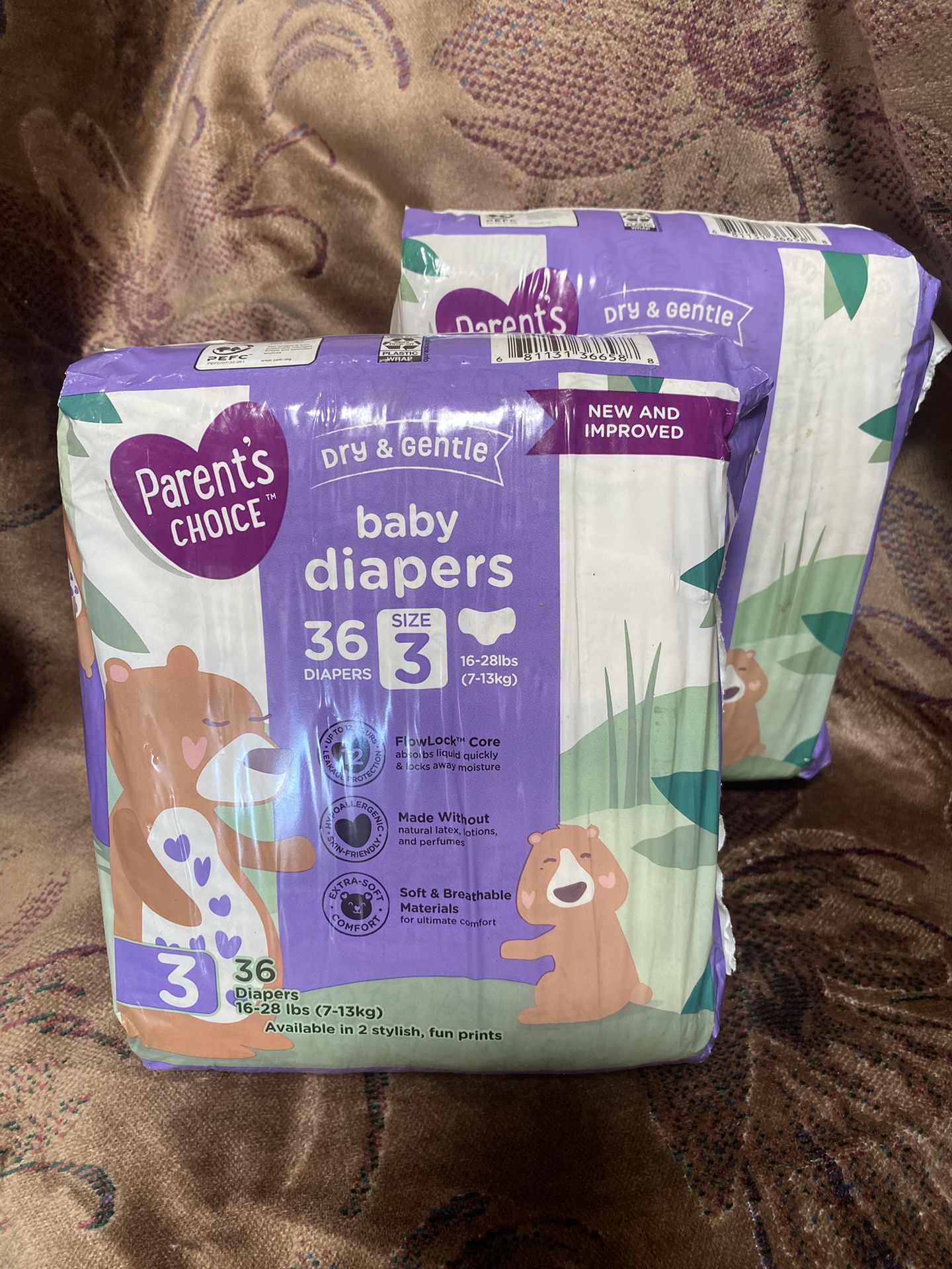 Diapers Size 3 $10 X 2 
