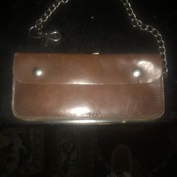 Biker  Wallet ! 9 “ Long X 3 -1/2 Wide  , 3compartments . Leather  $40
