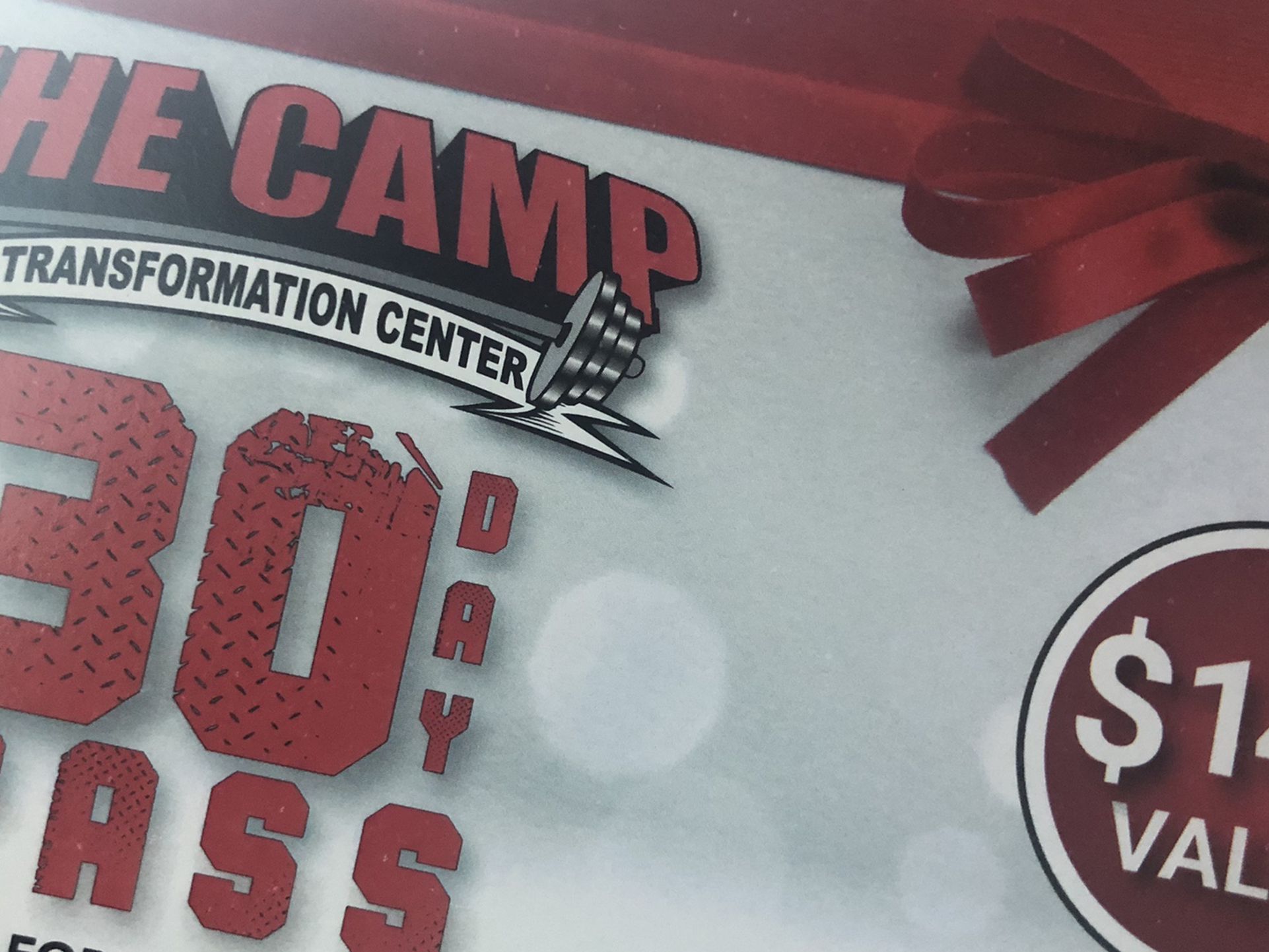 The Camp 30 Day Pass.. $50.. I Can Mail It.