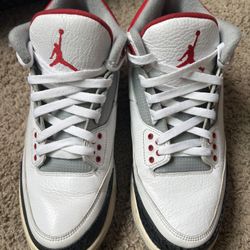 Jordan 3s fire red 2013 pair