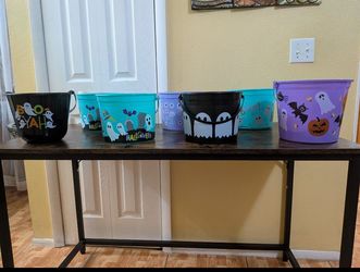 Halloween Plastic Buckets & Pails (5 qt & 8 qt) - $1 Each.