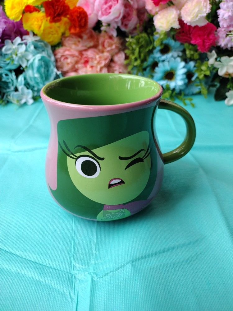 Disney Store Mug Pixar Inside Out Disgust "What-Ever!" 16 oz Coffee Mug
