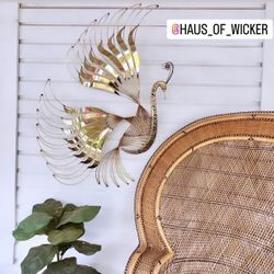 C Jere Brutalist Peacock Art