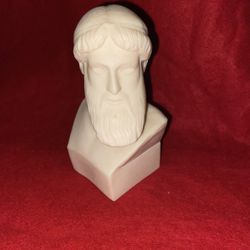 Vintage 4.75 Inch Alabaster Greek Zeus Imported From Greece (2 available)