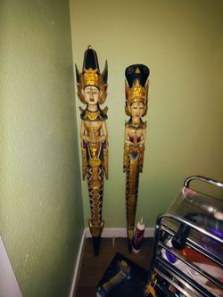 Hand-carved wooden Balinese large wall art