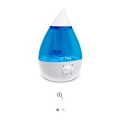 Crane Drop 1 Gallon Ultrasonic Cool Mist Humidifier, Blue/White

