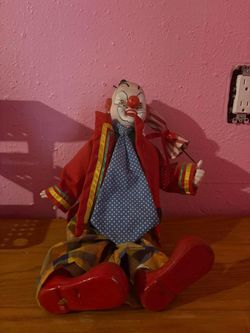 Vintage Porcelain Clown Doll