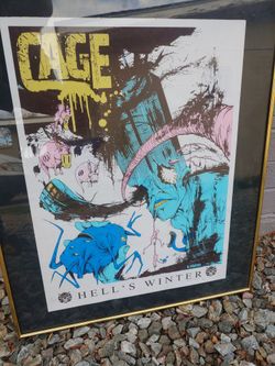 Cage Hell's Winter Poster Numbered & Signed By Artist Alex Pardee