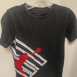 Nike Air Jordan Black Graphic Tshirt, Youth M