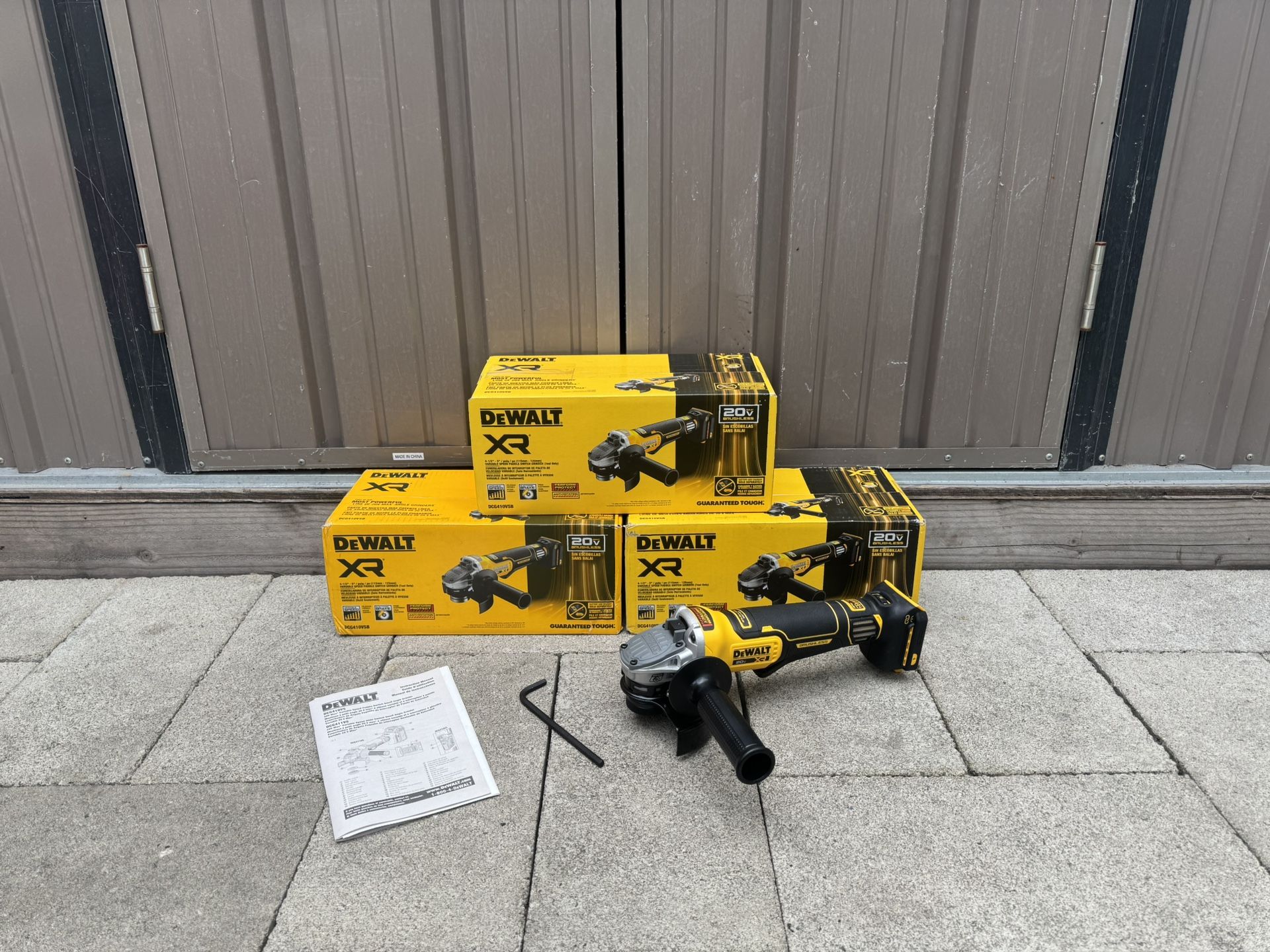 Dewalt 4-1/2”-5” Variable Speed Paddle Switch Grinder (Tool Only) Model DCG410VS