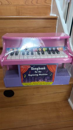 Melissa & Doug Pink Toy Piano with Songbook