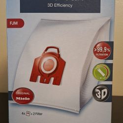 MIELE TYPE FJM AIRCLEAN 3D EFFICIENCY VACUUM BAGS - NEW & SEALED 