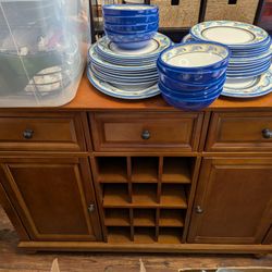 Maple Side Buffet Table