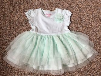 Baby girl dress size 6 to 9 months Cherokee mint green