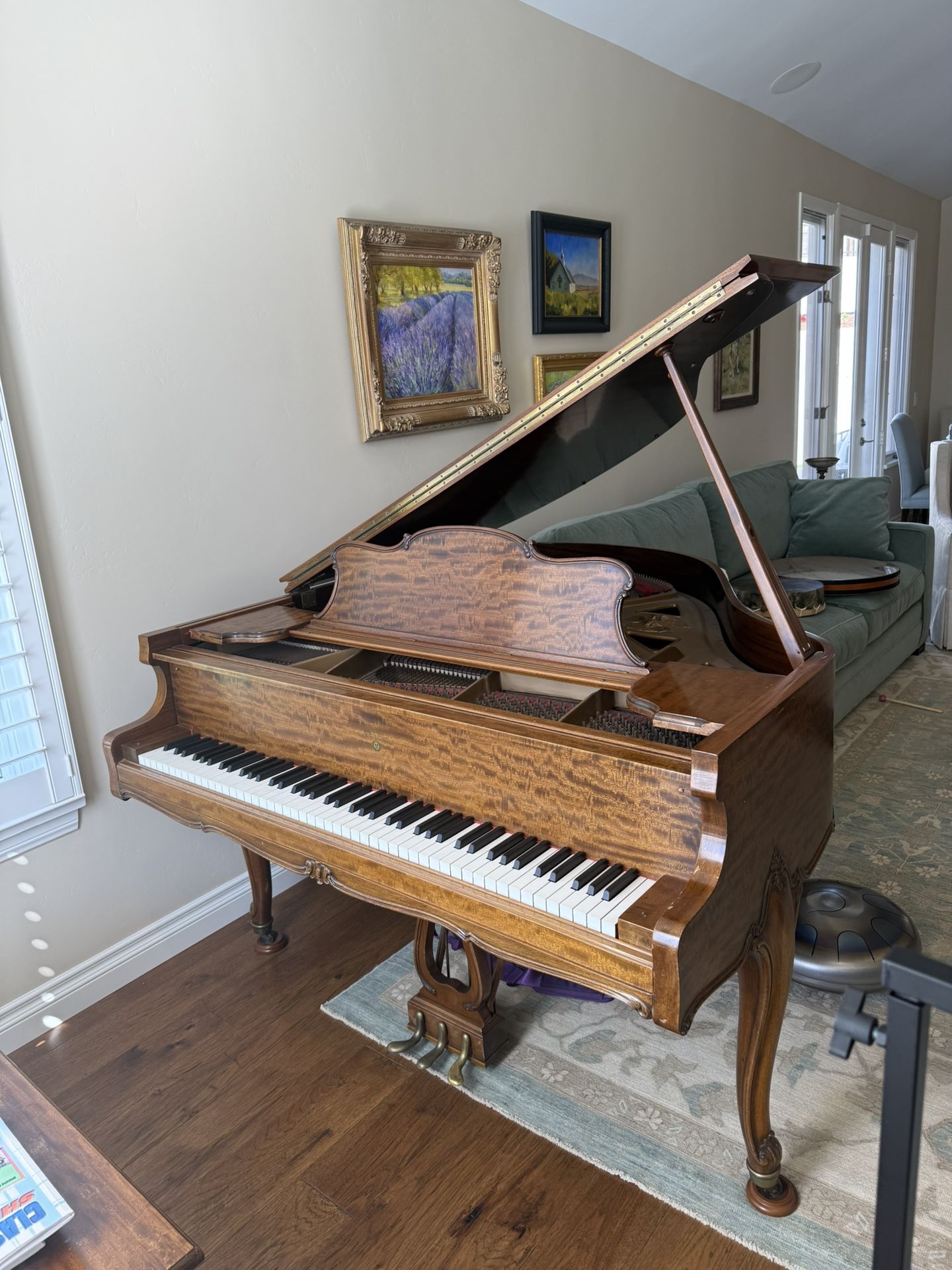 Vintage 1929 Weber Baby Grand Piano
