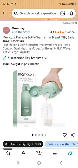 Momcozy water/breast milk warmer