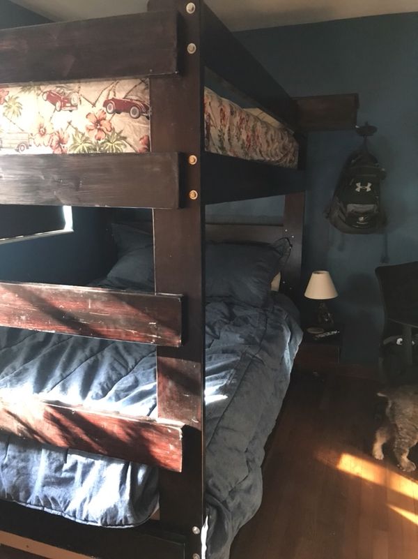 Queen Size Wooden Bunk Bed For In Tampa Fl Offerup