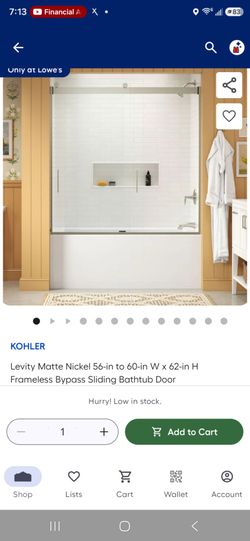 Bathtub shower door