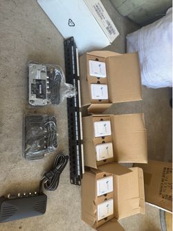 Network supplies. Switch, patch panel, PoE