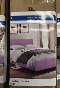 New Twin Size Lilac Bed