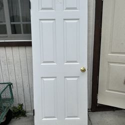 White Door 77 1/2 X 30 