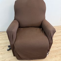 Recliner chair with washable cover, low and high heat, pulse and wave massage