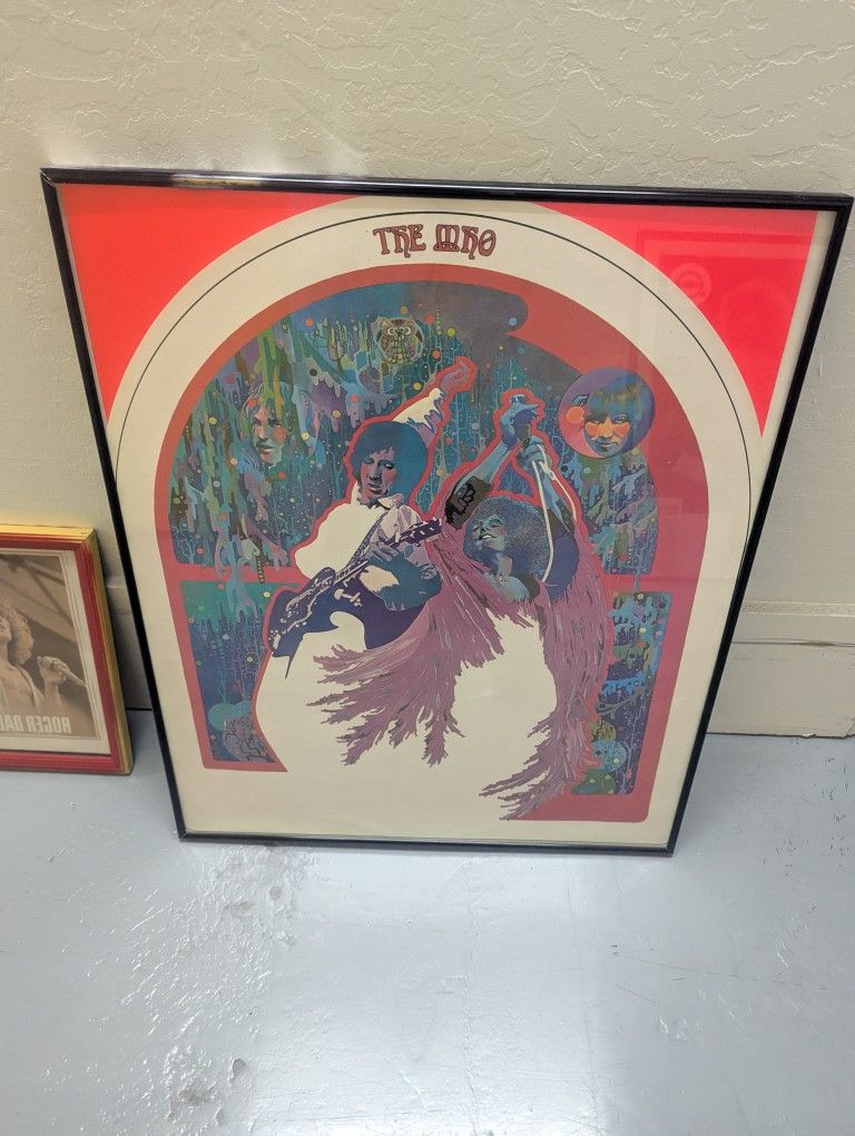 The Who Psychedelic Poster 1970s
