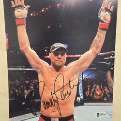 Randy Couture Signed 8x10 Matte Photo Beckett Authenticated 