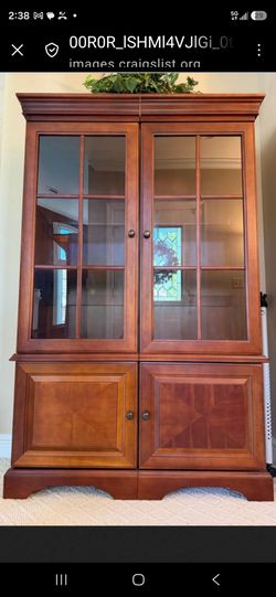 Pair of beautiful, 6' Wood cabinets