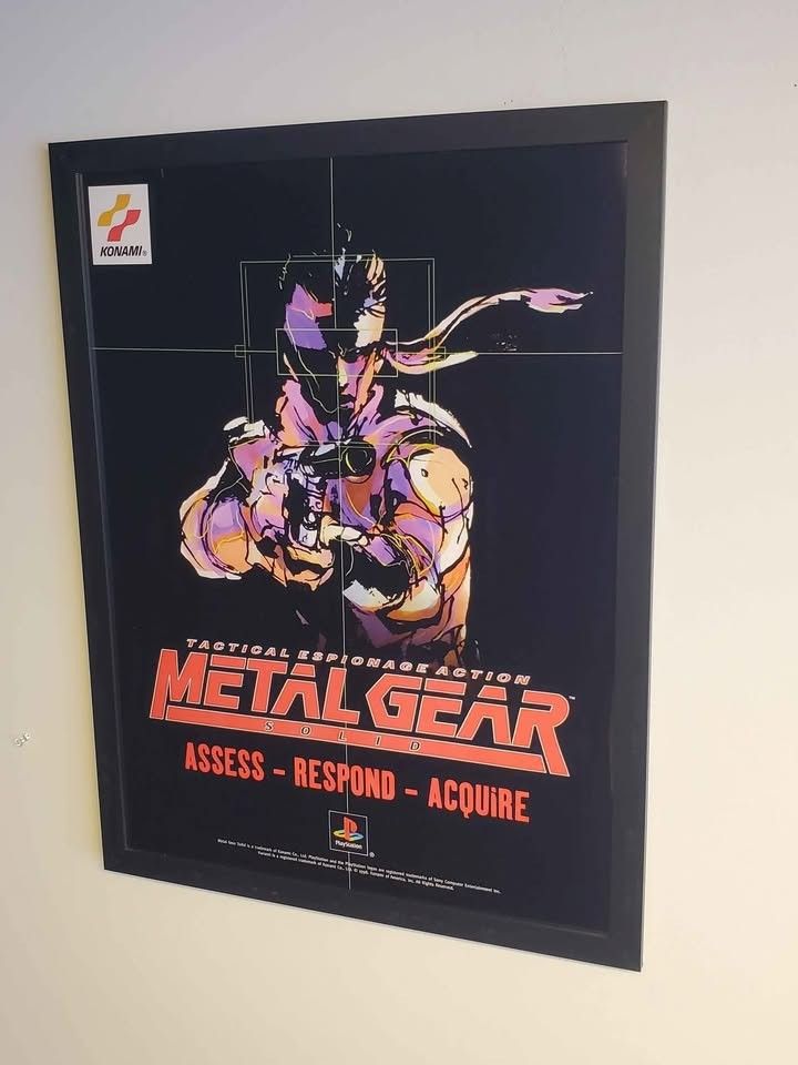 Metal Gear Solid Playstation Game Poster
