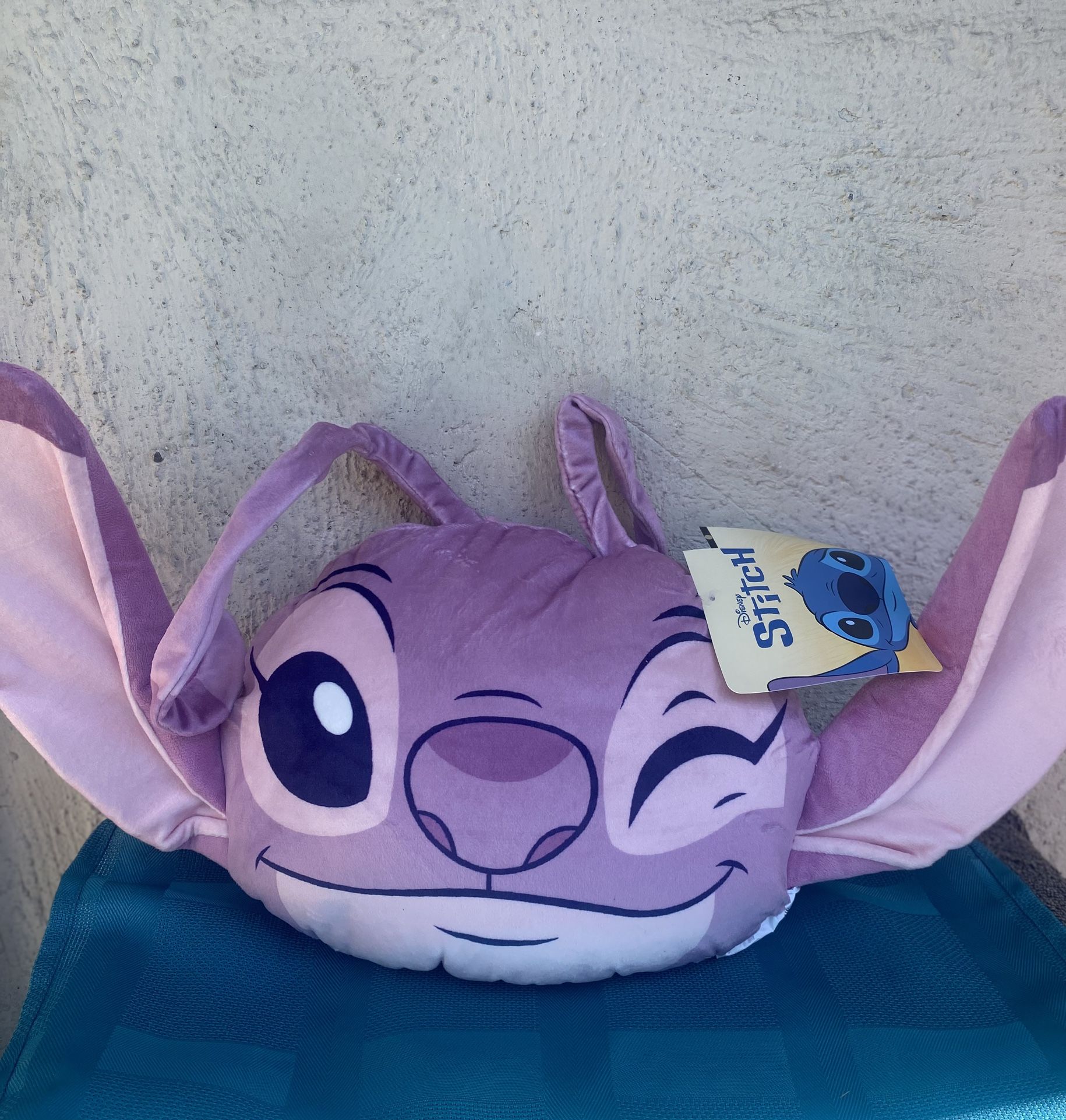 Disney LILO And STITCH Pink Angel Character Pillow 
