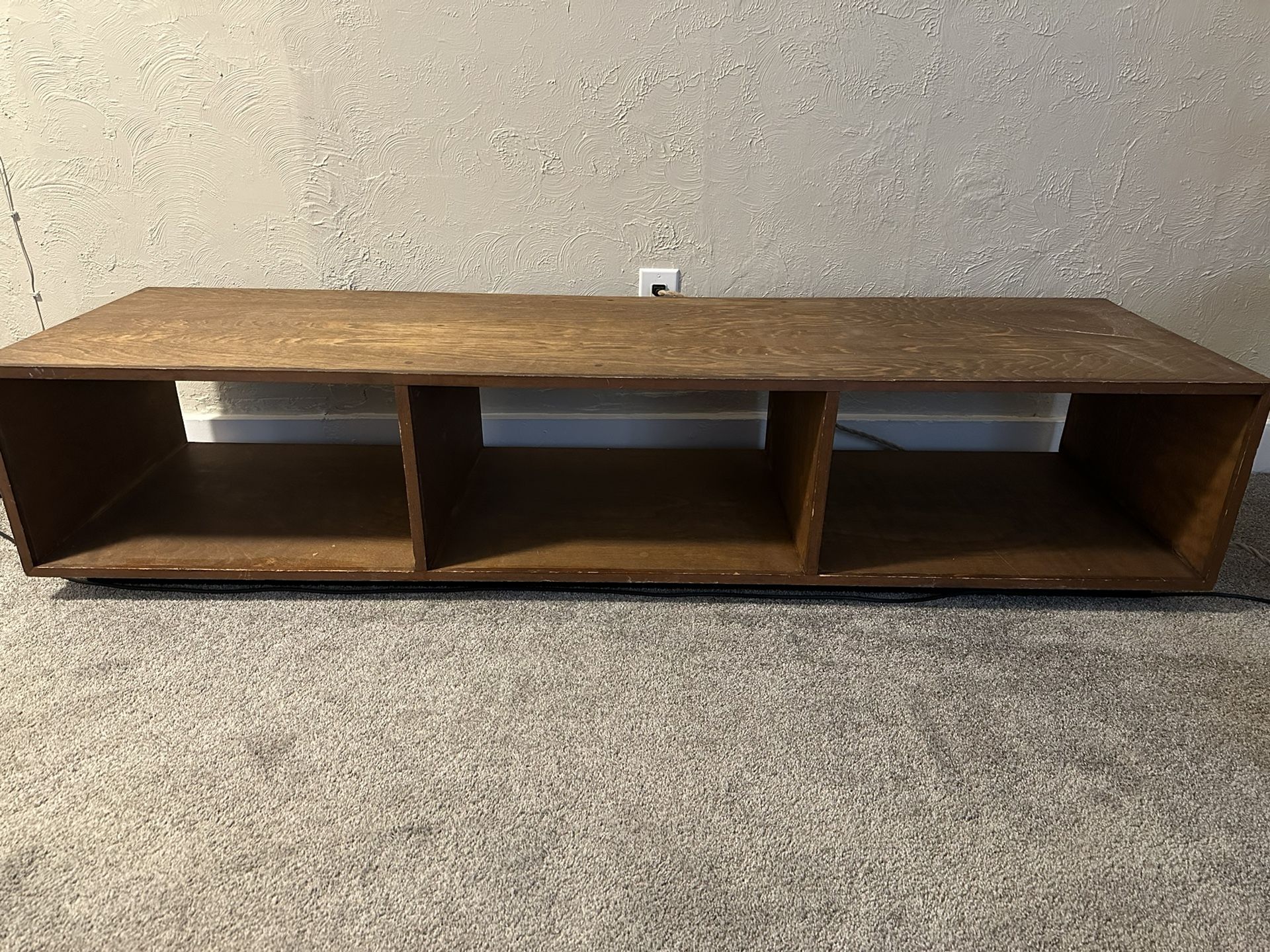 Solid wood shelving unit