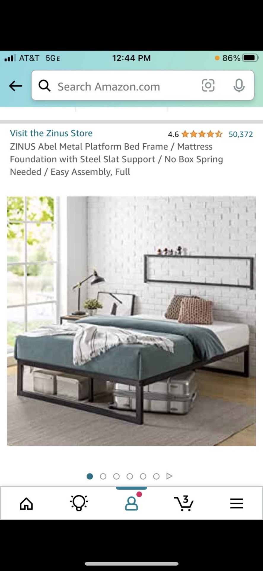 Zinus New Full Bed Frame 120$ or best Offer 