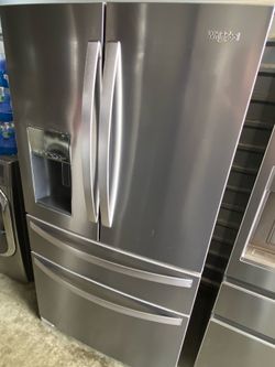 Great Whirlpool refrigerator Frech door stainless steel