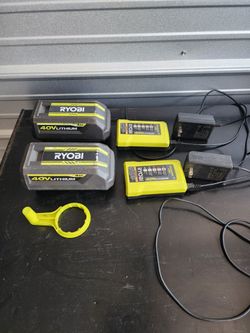 Ryobi 40V Battery and Charger
