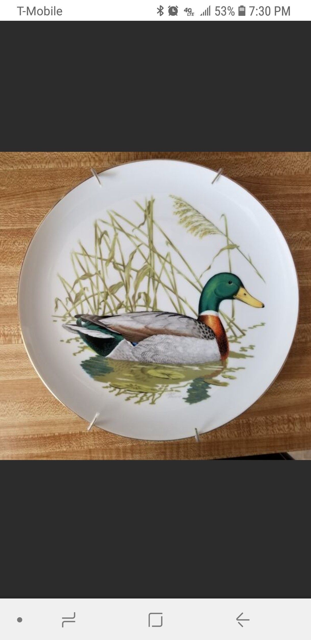 Ned Smith Waterfowl Plate Rubel 1980