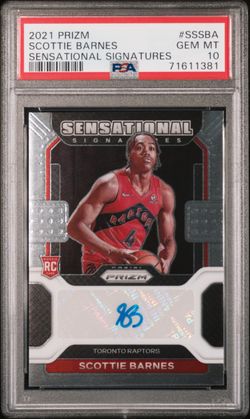 2021 Prizm Scottie Barnes Sensational Signatures 