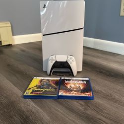 PS5 Slim Disk w/stand + Games