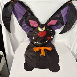 Vintage Halloween Bat 3D Hanging Banner Flag 1990s Retro Nylon Yard Decor