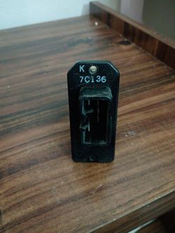 Blower motor resistor/amplifier switch from a 2002 Toyota sienna.