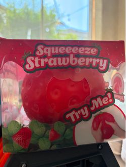 Squeeeeze Strawberry Sensory Toy Squishy