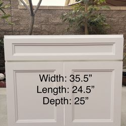 Kitchen Sink Cabinet White