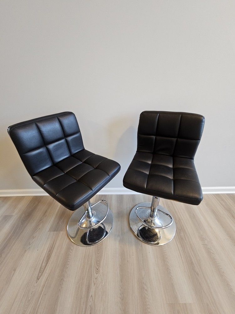 2 Countertop Barstools (Black)