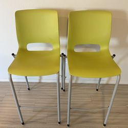 2 Bar High Stools  Neon